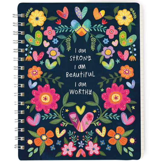 I AM STRONG, BEAUTIFUL, WORTHY NOTEBOOK