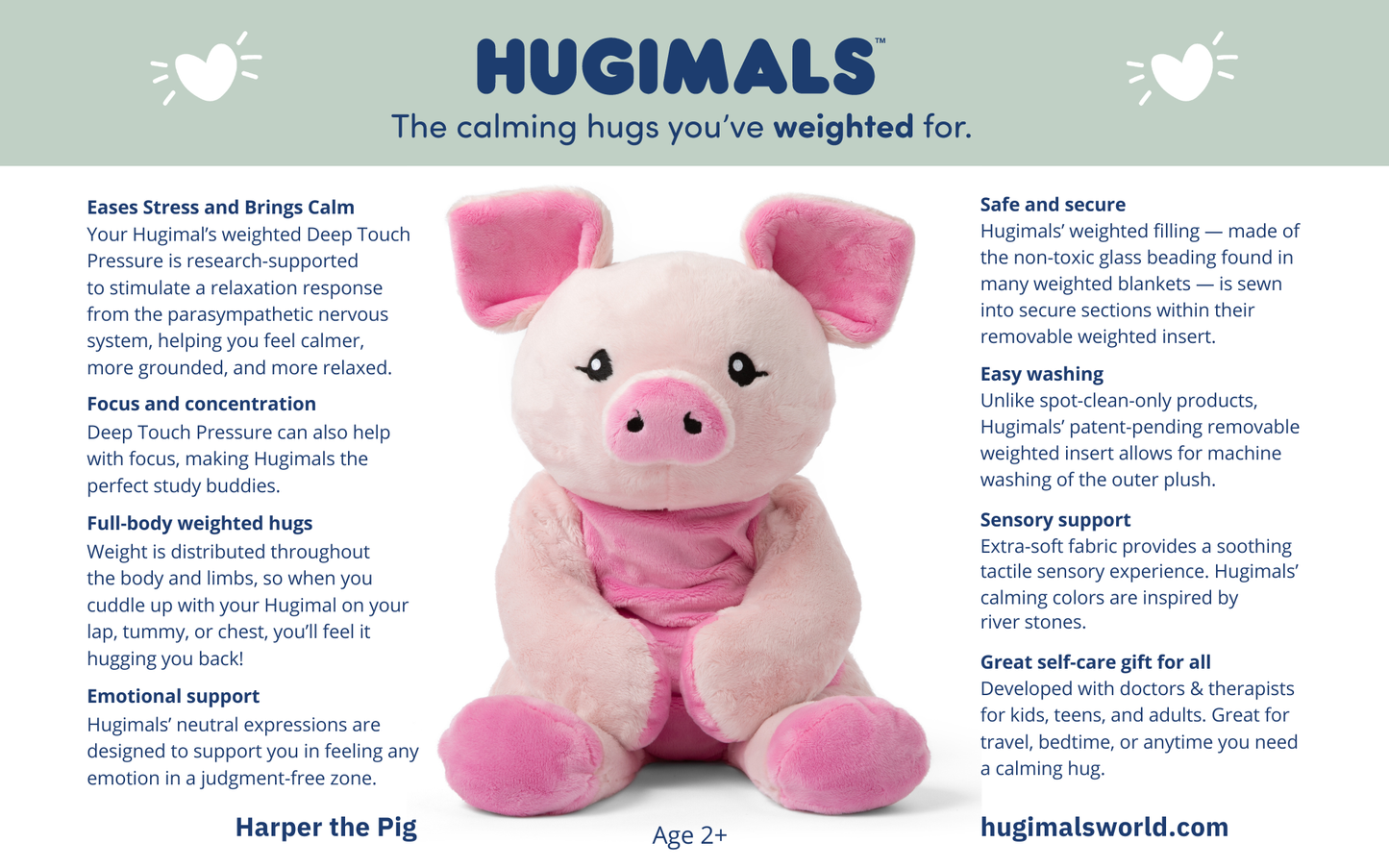 Weighted Plush - Pig