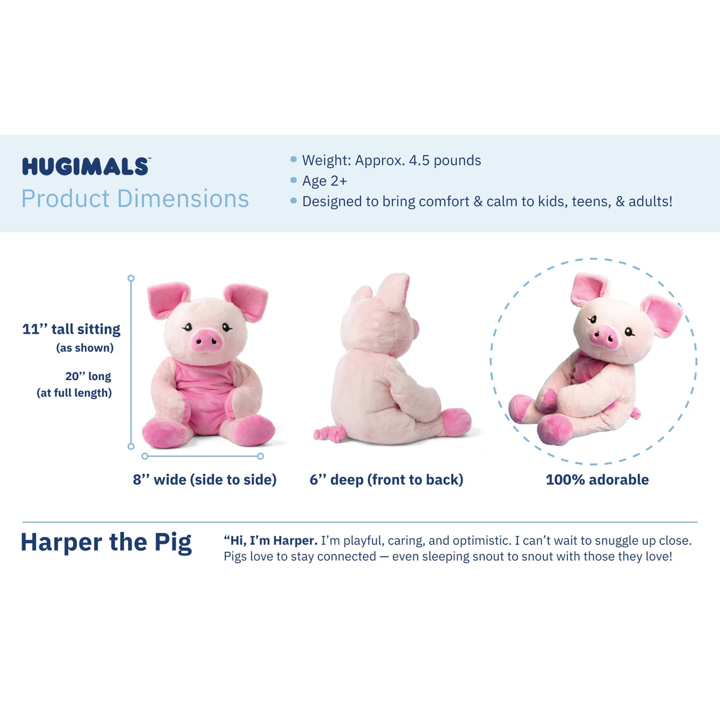 Weighted Plush - Pig