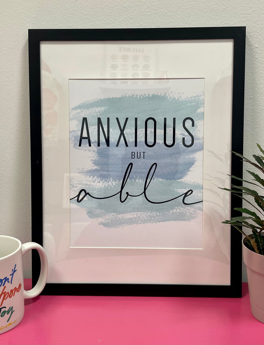 Anxious but Able 11x14 - Unframed