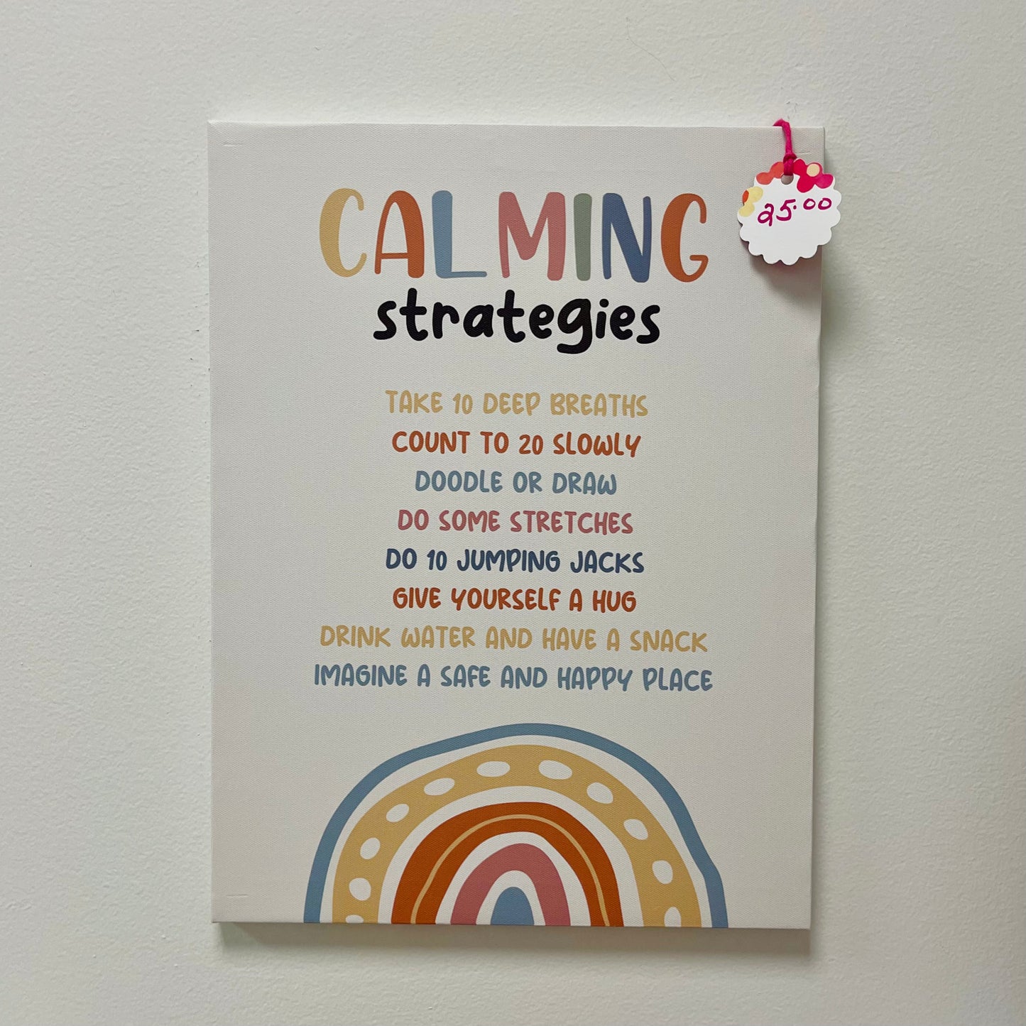 Calming Strategies Canvas Art