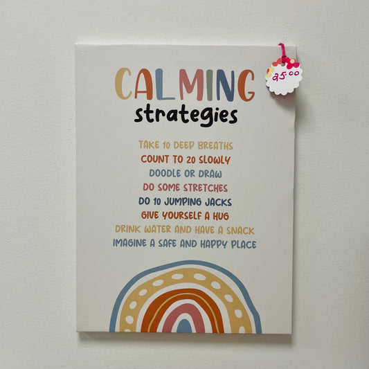 Calming Strategies Canvas Art