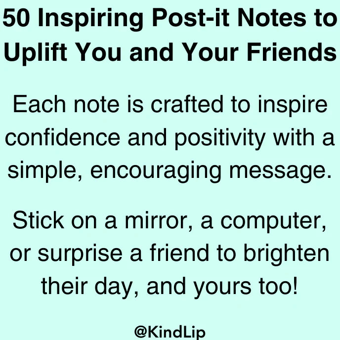 Affirmation Post-It Notes