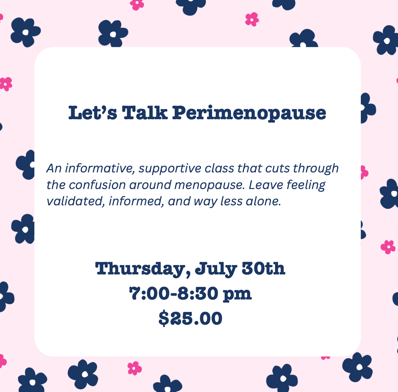Let's Talk Perimenopause!