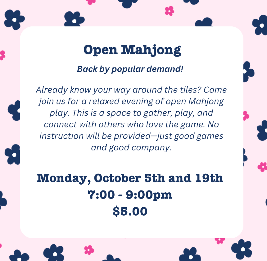 Open Mahjong - October 19th