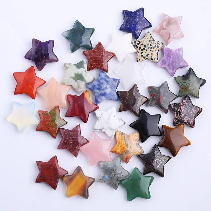 Hand-Carved Star Crystal Gemstone