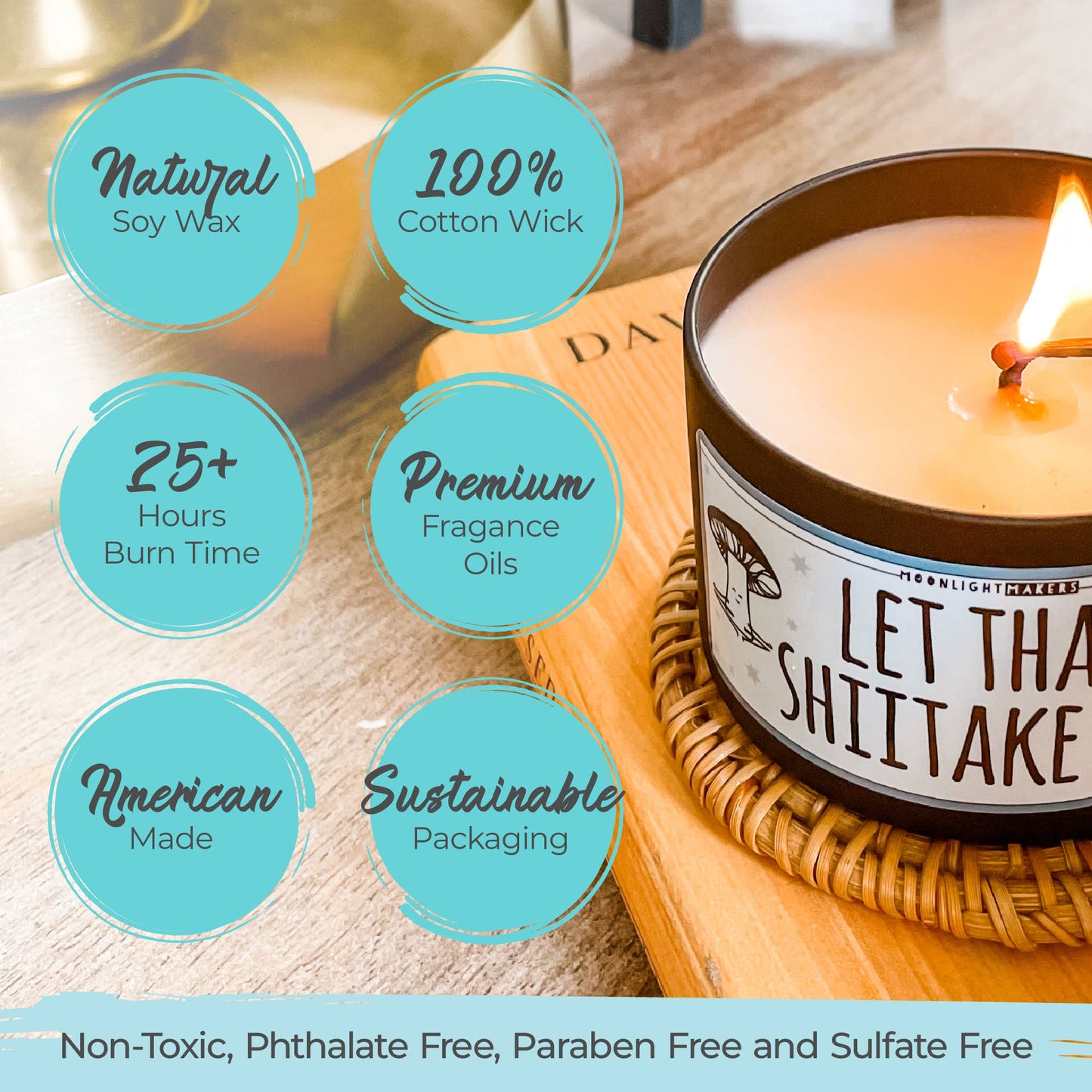 When Life Gives You A Dumpster Fire - 100% Soy Wax Candles: Caribbean Teakwood