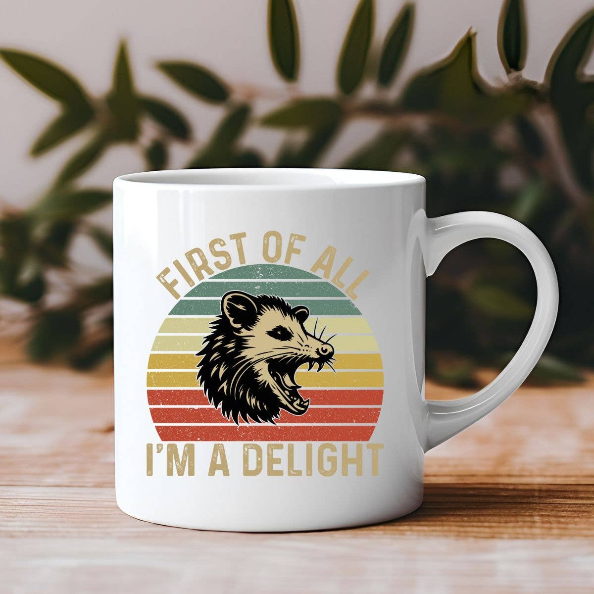 First of All I'm a Delight Funny Retro 11 oz Coffee Mug