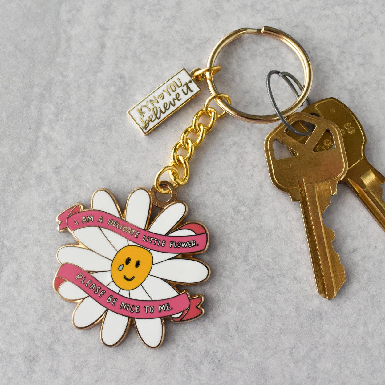 Delicate Flower Keychain