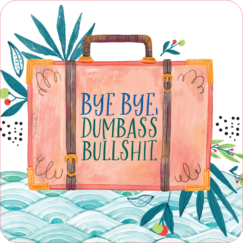 Inner F*cking Peace Card Deck (Set of 60 Irreverent Cards)