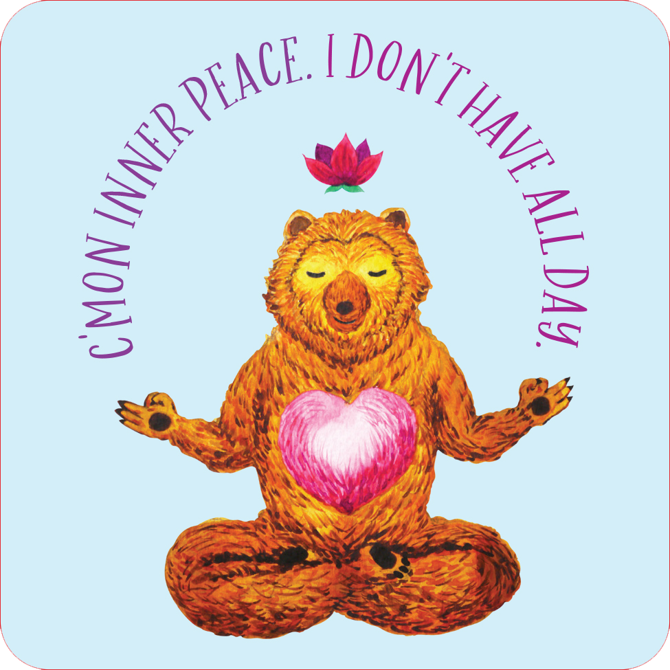 Inner F*cking Peace Card Deck (Set of 60 Irreverent Cards)