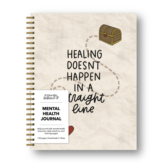 Healing / Straight Line Mental Health Journal: Large (8.5x11")