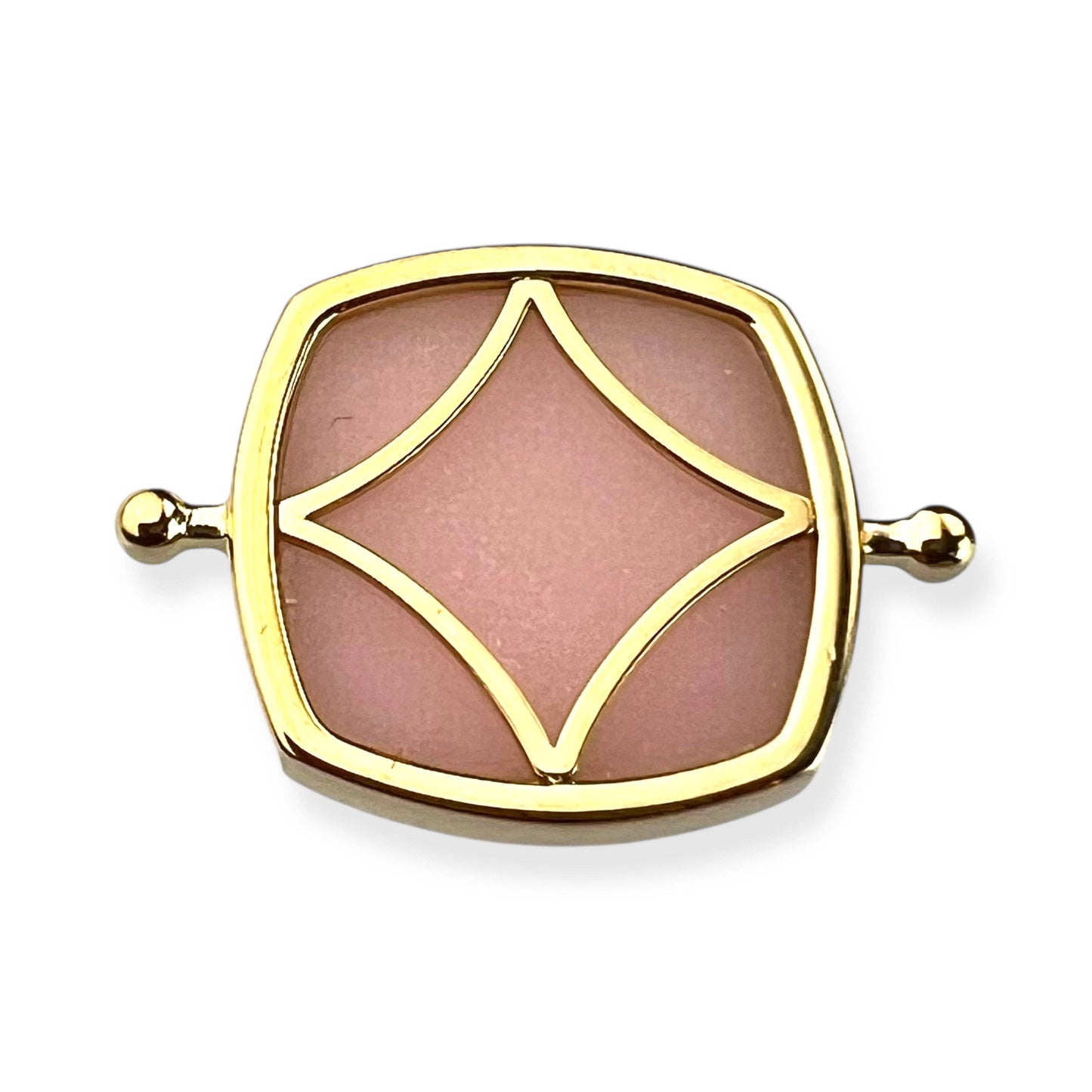 Pink Opal Crystal Charm