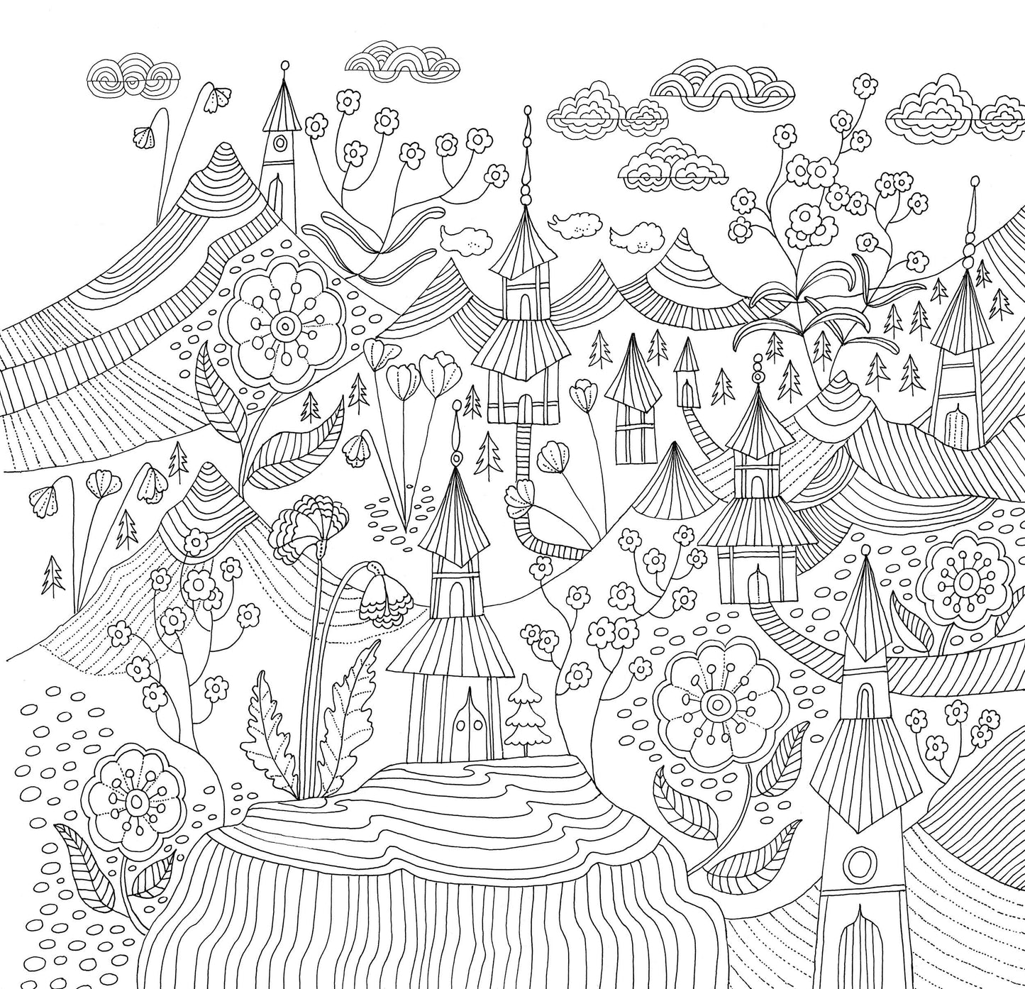 Zen Garden Coloring Book