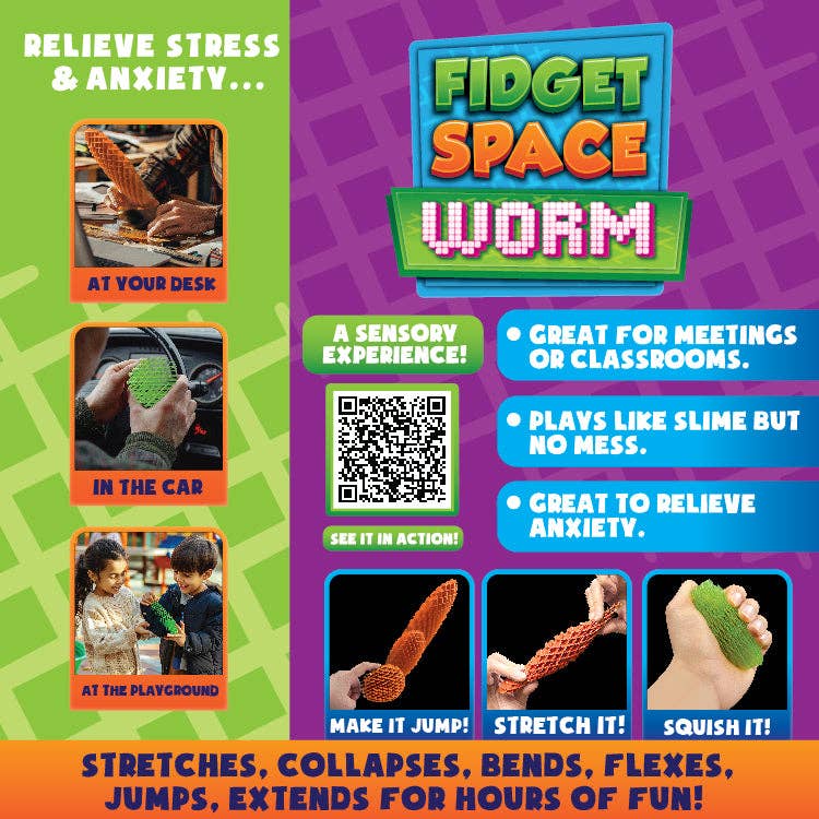 Fidget Space Worm Toy