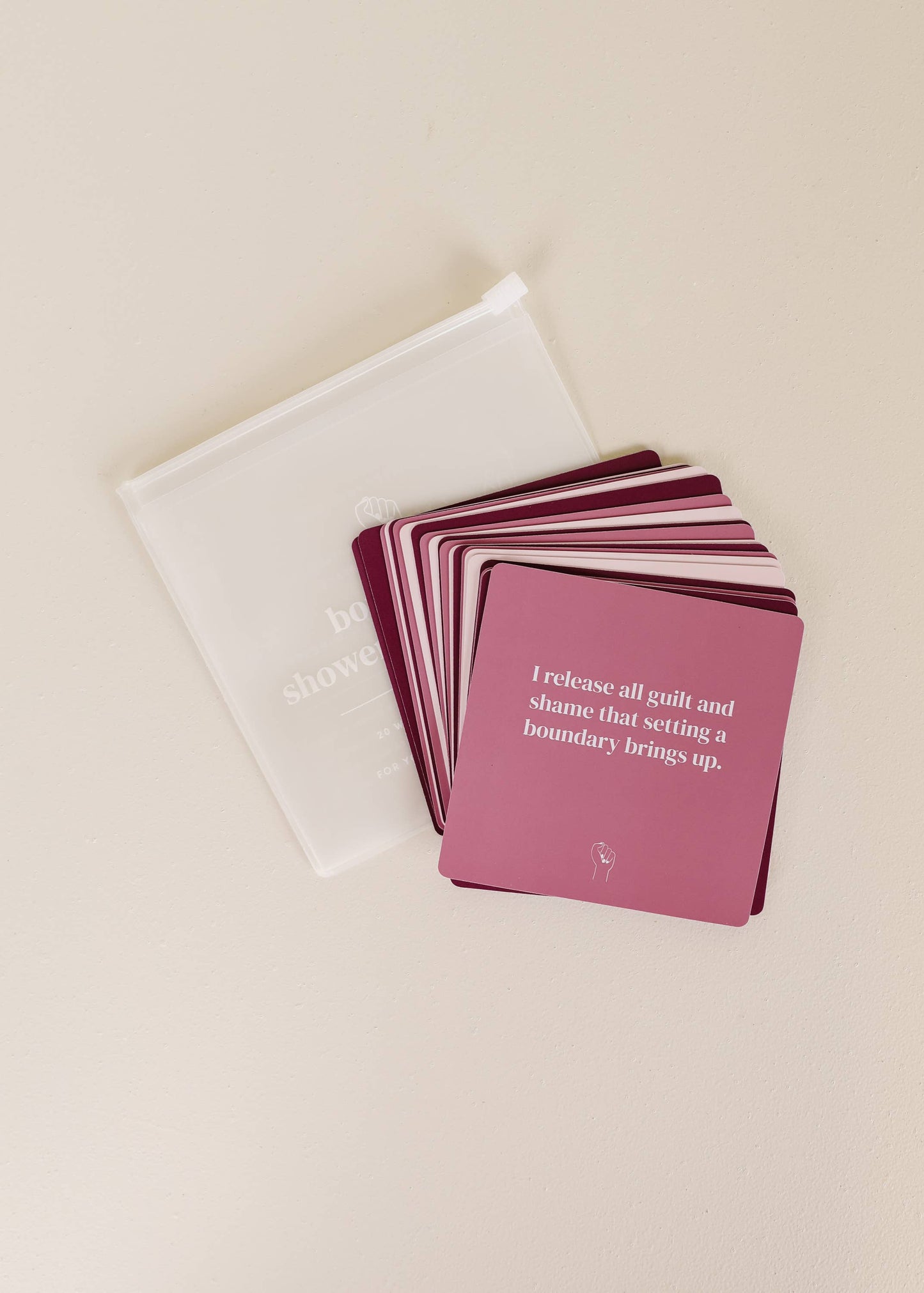 Shower Affirmation™  Cards - Boundaries