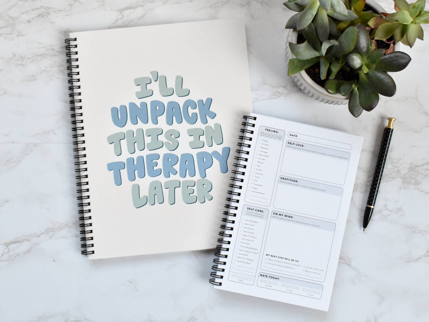 Unpack in Therapy Mental Health Journal: Large (8.5x11")