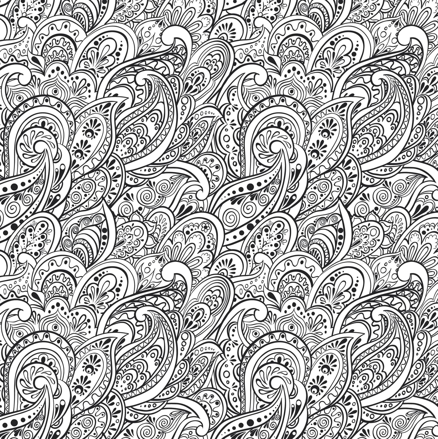 Peaceful Paisleys Artist's Coloring Book