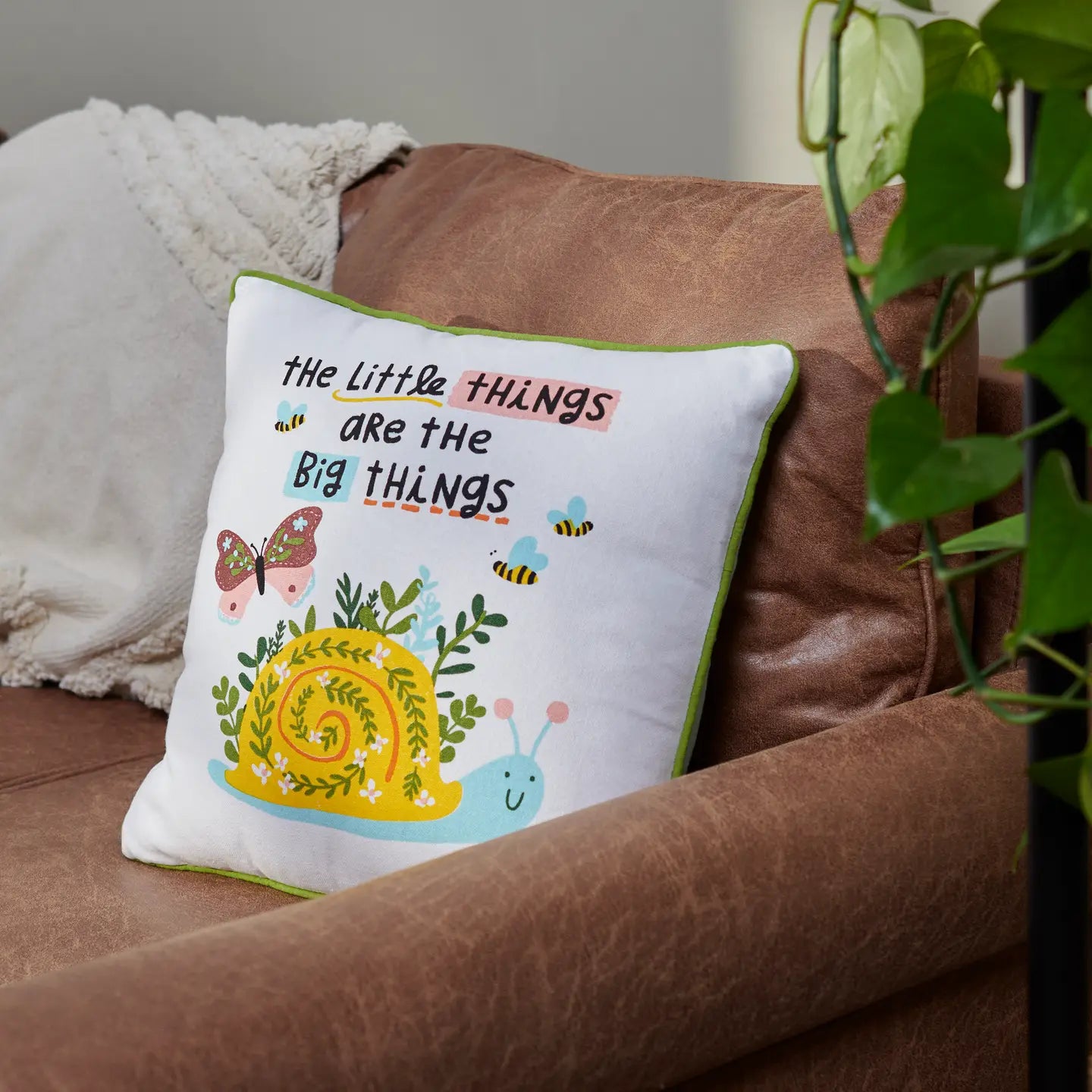 The Little Things are the Big Things Throw Pillow