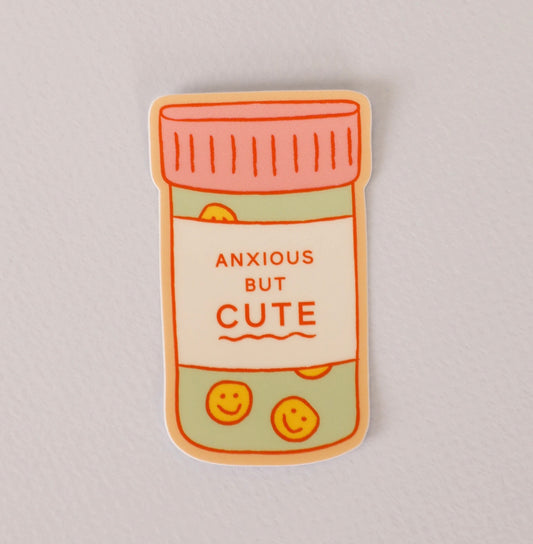 Anxious But Cute - Sticker