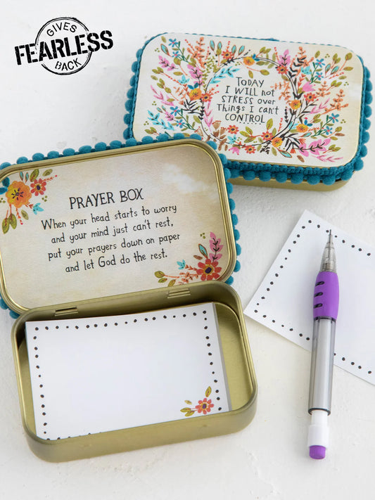 Tin Prayer Box - Today I Will Not Stress