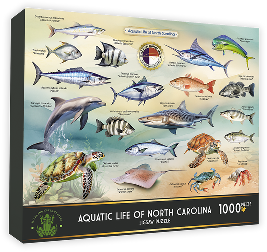 Aquatic Life of North Carolina Jigsaw Puzzle