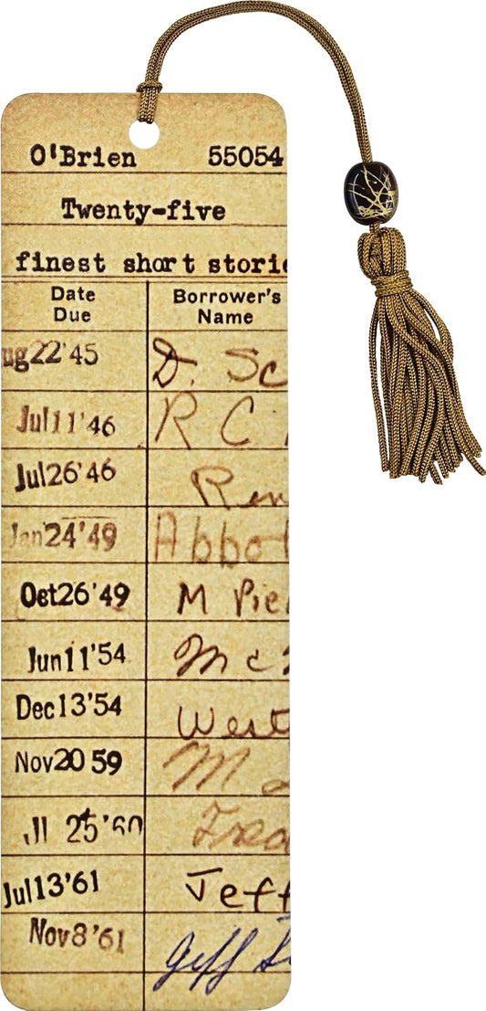 Beaded Bookmark - Vintage Library