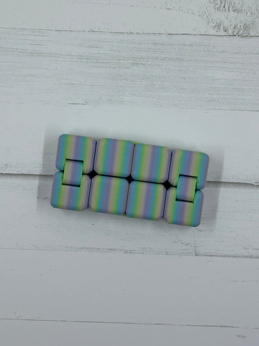 Stripe Cube Fidget - Large