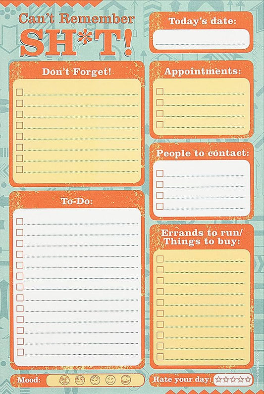Can’t Remember Sh*t Notepad
