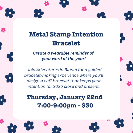 Metal Stamp Intention Bracelet