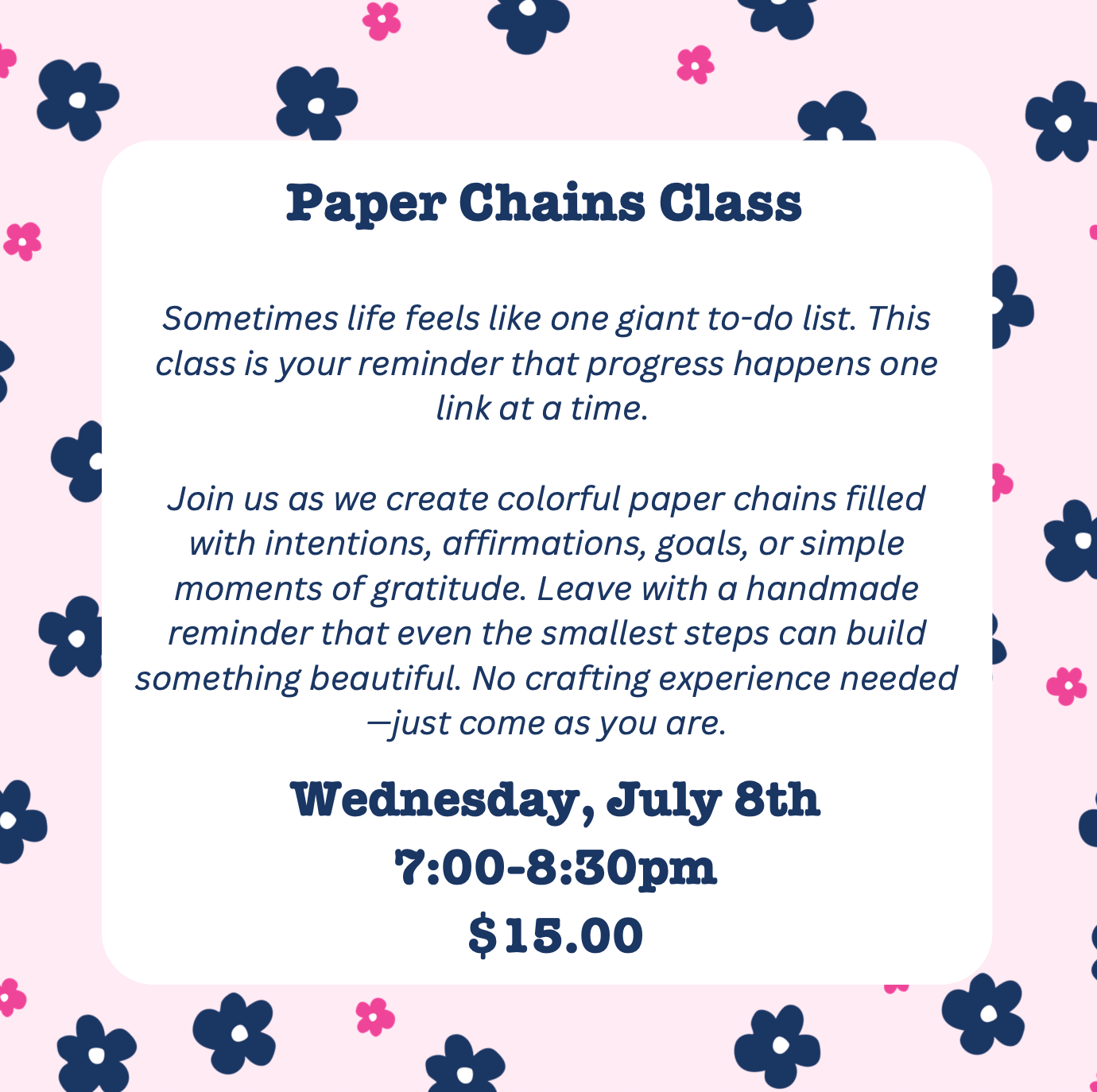Paper Chains Class