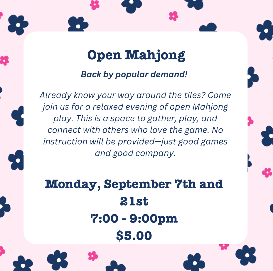 Open Mahjong - September 7th