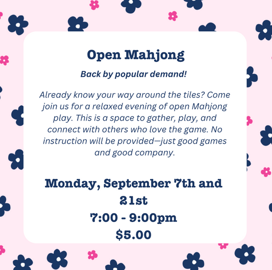 Open Mahjong - September 7th
