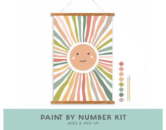 Smiley Sunshine Paint-by-Number Kit for Kids : Paint by Number Kit