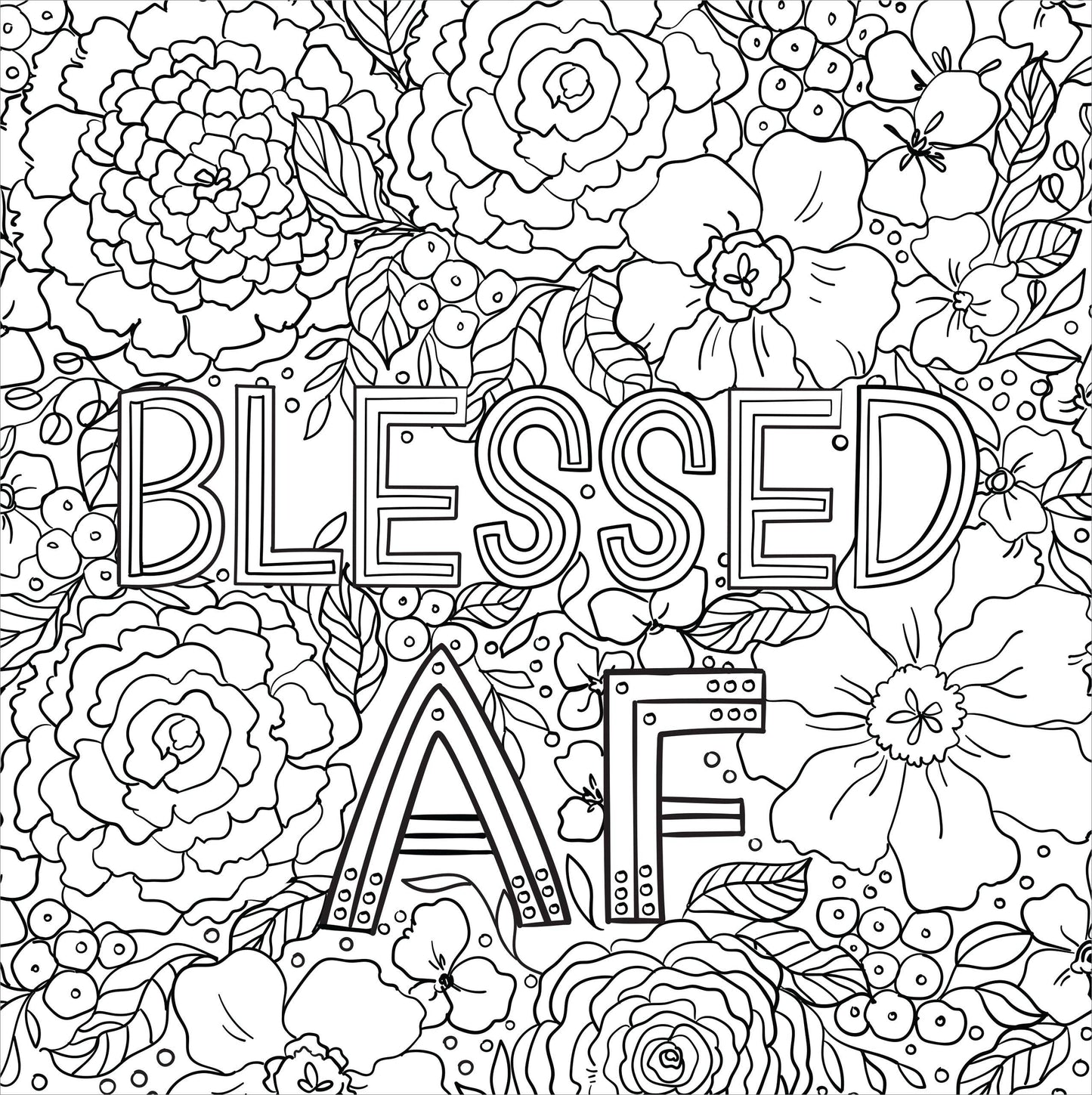 Inner F*cking Peace Adult Coloring Book