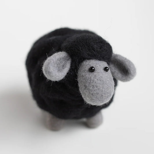 Mini Needle Felting Kit - Black Sheep