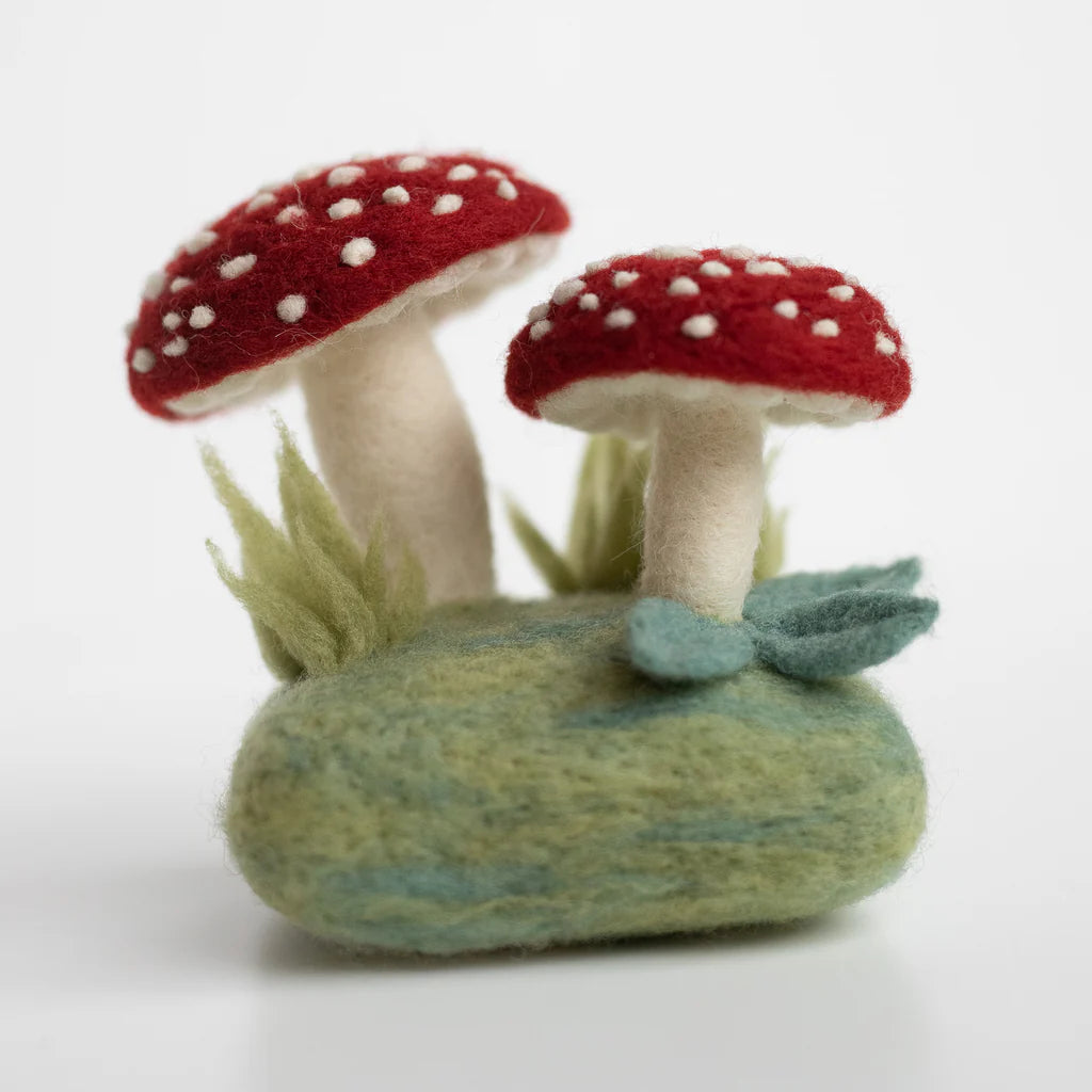 Mini Needle Felting Kit - Forest Toadstools