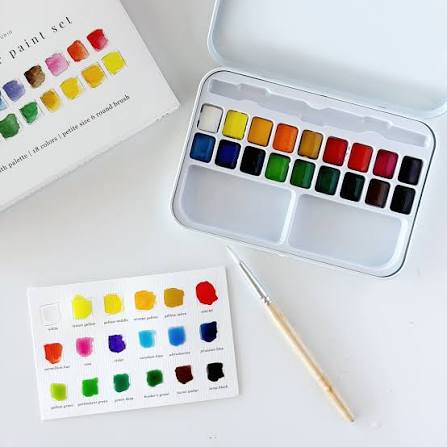 Water Color Paint Set - 18 Colors
